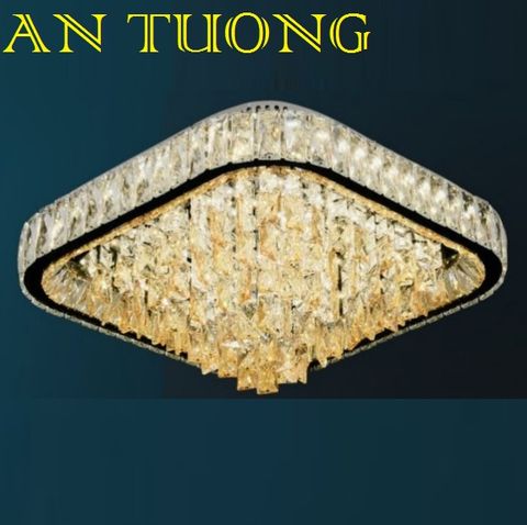  đèn mâm ốp trần pha lê led trang trí phòng khách, nhà phố, biệt thự cổ điển tân cổ điển 024 