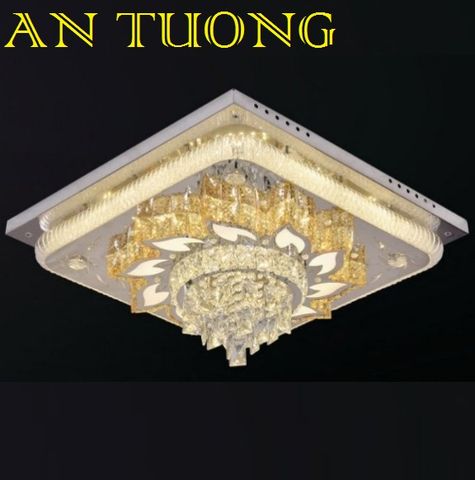  đèn mâm ốp trần pha lê led trang trí phòng khách, nhà phố, biệt thự cổ điển tân cổ điển 026 