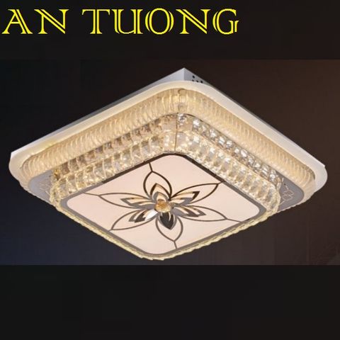  đèn mâm ốp trần pha lê led trang trí phòng khách, nhà phố, biệt thự cổ điển tân cổ điển 027 