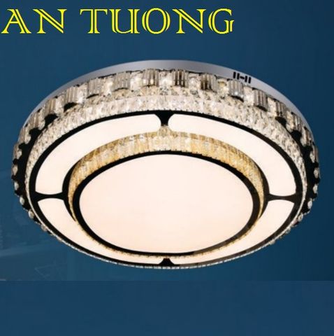  đèn mâm ốp trần pha lê led trang trí phòng khách, nhà phố, biệt thự cổ điển tân cổ điển 029 