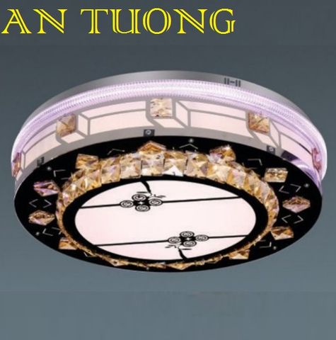  đèn mâm ốp trần pha lê led trang trí phòng khách, nhà phố, biệt thự cổ điển tân cổ điển 034 