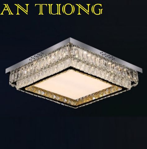  đèn mâm ốp trần pha lê led trang trí phòng khách, nhà phố, biệt thự cổ điển tân cổ điển 035 