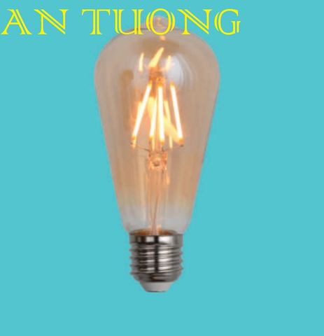  bóng đèn trang trí 4w, bóng đèn dây tóc 4w ánh sáng vàng vặn đuôi (chui) E27 