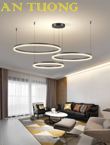  đèn thả led trang trí phòng khách đẹp, hiện đại - đèn thả trang trí căn hộ chung cư 04 