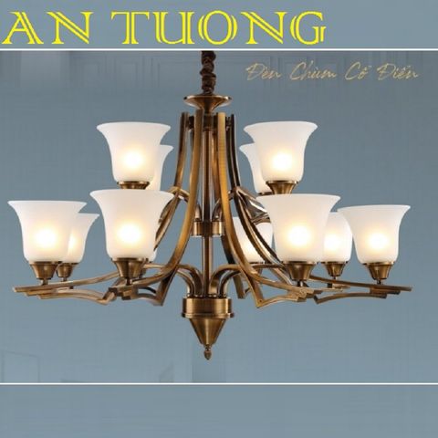  đèn chùm trang trí tân cổ điển, đèn chùm trang trí phòng khách, biệt thự cố điển, tân cổ điển 012 