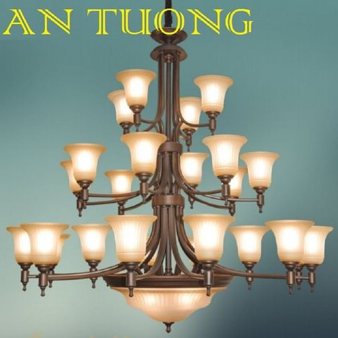  đèn chùm trang trí tân cổ điển, đèn chùm trang trí phòng khách, biệt thự cố điển, tân cổ điển 013 