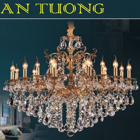  đèn chùm trang trí tân cổ điển, đèn chùm trang trí phòng khách, biệt thự cố điển, tân cổ điển 035 