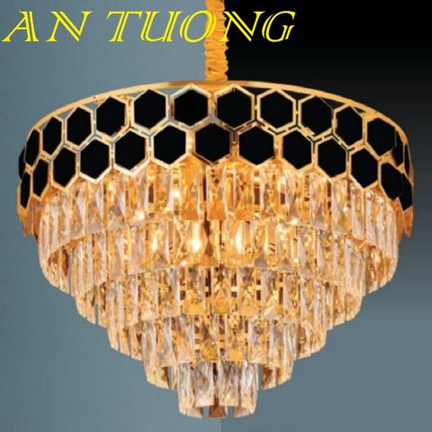  đèn chùm pha lê led trang trí phòng khách đẹp, hiện đại, tân cổ điển 047 