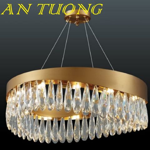  đèn chùm pha lê led trang trí phòng khách đẹp, hiện đại, tân cổ điển 065 