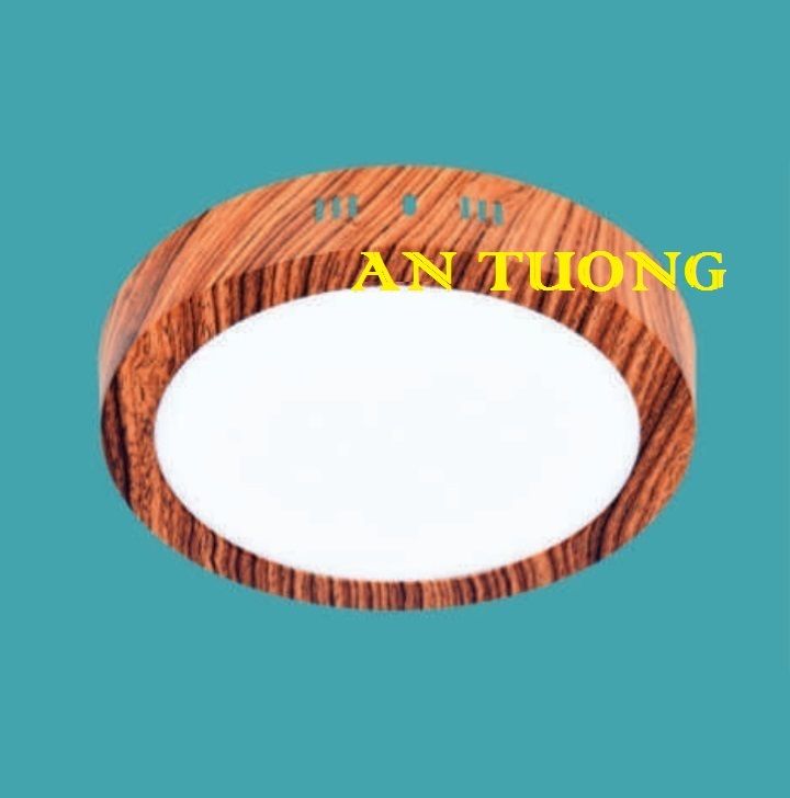 đèn led ốp trần ban công 12w, ốp nổi ban công 12w ánh sáng 3 màu, 3 chế độ, đổi màu - gỗ