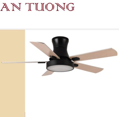  quạt trần đèn cánh gỗ 5 cánh phong cách hiện đại 02 