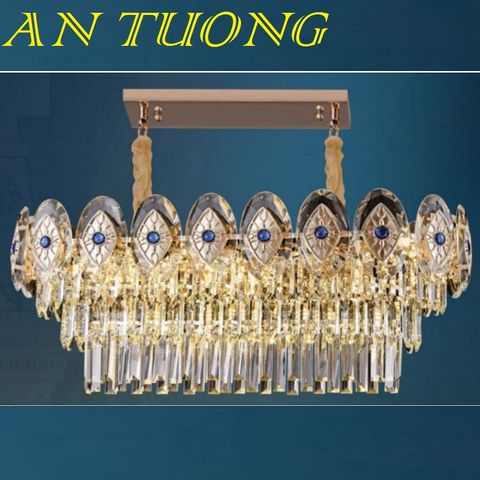  đèn thả bàn ăn pha lê led, đèn thả trang trí bàn ăn pha lê tân cổ điển 012 