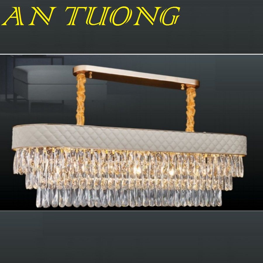 đèn thả bàn ăn pha lê led, đèn thả trang trí bàn ăn pha lê tân cổ điển 013