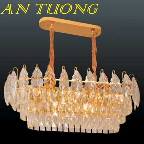  đèn thả bàn ăn pha lê led, đèn thả trang trí bàn ăn pha lê tân cổ điển 016 