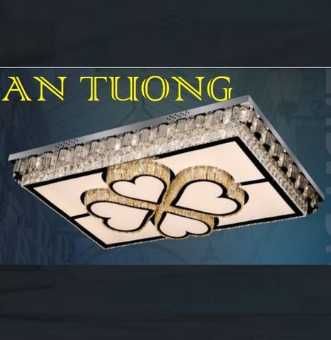  đèn mâm ốp trần pha lê led trang trí  kích thước lớn dài 1200mm x rộng 800mm - 04 