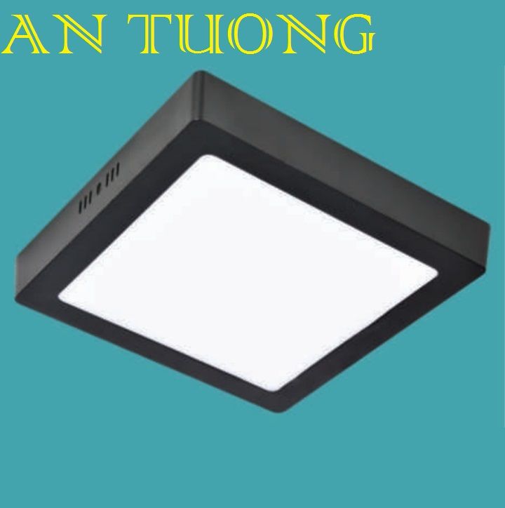 đèn led ốp trần ban công 300x300 24w - vuông, ốp nổi ban công 24w ánh sáng 3 màu, 3 chế độ, đổi màu - đen