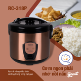 NỒI CƠM ĐIỆN OSAKA RC-318P 1.8 LÍT, SANG TRỌNG, ĐẸP - CÔNG NGHỆ Ủ CƠM 3D