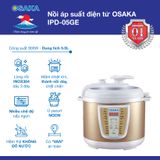 NỒI ÁP SUẤT ĐIỆN TỬ OSAKA  IPD-05GE - HẦM THỊT KHÔNG ĐỔ NƯỚC