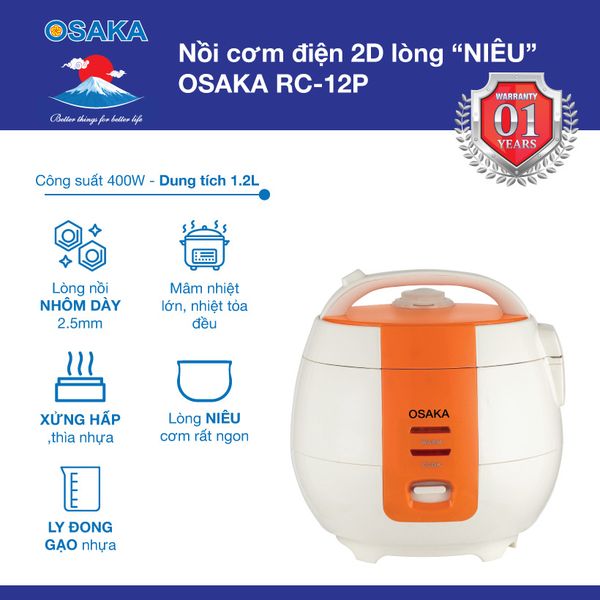 Nồi cơm điện Osaka RC12P - Lòng nồi 