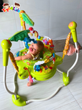 Ghế nhảy Jumperoo Jungle màu xanh chân cong
