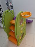 Cầu trượt kết hợp bóng rổ xanh lá YaYa cao cấp