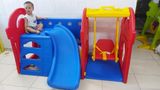 Lâu đài liên hoàn cầu trượt xích đu