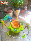Ghế nhảy Jumperoo Jungle màu xanh chân cong