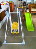 Cầu trượt kết hợp bóng rổ gấu nâu