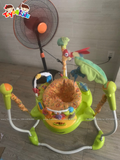 Ghế nhảy Jumperoo Jungle màu xanh chân cong