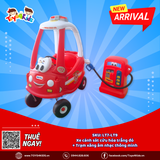 Combo Xe ô tô chòi chân cảnh sát cứu hỏa trắng đỏ Little Tikes + Trạm xăng âm nhạc thông minh Little Tikes
