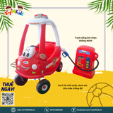 Combo Xe ô tô chòi chân cảnh sát cứu hỏa trắng đỏ Little Tikes + Trạm xăng âm nhạc thông minh Little Tikes