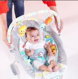Ghế rung họa tiết động vật hoang dã Bright Starts