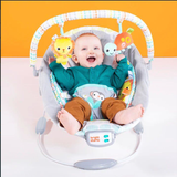 Ghế rung họa tiết động vật hoang dã Bright Starts