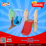 Cầu trượt xích đu mini hình cây Little Tikes