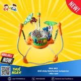 Ghế nhảy Jumperoo Rainforest màu cam, chân cong
