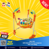 Ghế nhảy Jumperoo Rainforest màu cam, chân thẳng