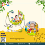 Ghế nhảy Jumperoo Jungle màu xanh chân cong