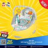 Ghế rung họa tiết động vật hoang dã Bright Starts