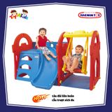 Lâu đài liên hoàn cầu trượt xích đu