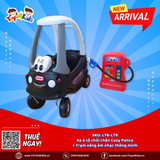 Combo Xe ô tô chòi chân Cozy Police Little Tikes + Trạm xăng âm nhạc thông minh Little Tikes