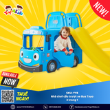 Nhà chơi cầu trượt xe Bus Tayo 3 trong 1