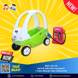 Combo Xe ô tô chòi chân Cozy Sport Little Tikes + Trạm xăng âm nhạc thông minh Little Tikes