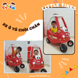 Xe ô tô chòi chân cảnh sát cứu hỏa trắng đỏ Little Tikes