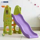Cầu trượt kết hợp bóng rổ xanh lá YaYa cao cấp