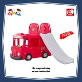 Nhà chơi cầu trượt xe Bus London 3 trong 1