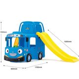 Nhà chơi cầu trượt xe Bus Tayo 3 trong 1