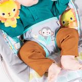 Ghế rung họa tiết động vật hoang dã Bright Starts