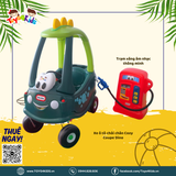 Combo Xe ô tô chòi chân Cozy Coupe Dino Little Tikes + Trạm xăng âm nhạc thông minh Little Tikes