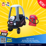Combo Xe ô tô chòi chân Cozy Police Little Tikes + Trạm xăng âm nhạc thông minh Little Tikes