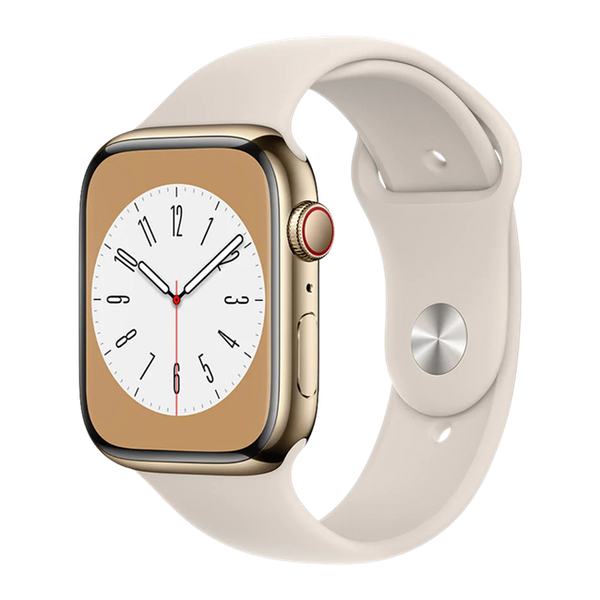 Apple Watch Series 8 45mm (LTE) Viền thép dây cao su nhập khẩu